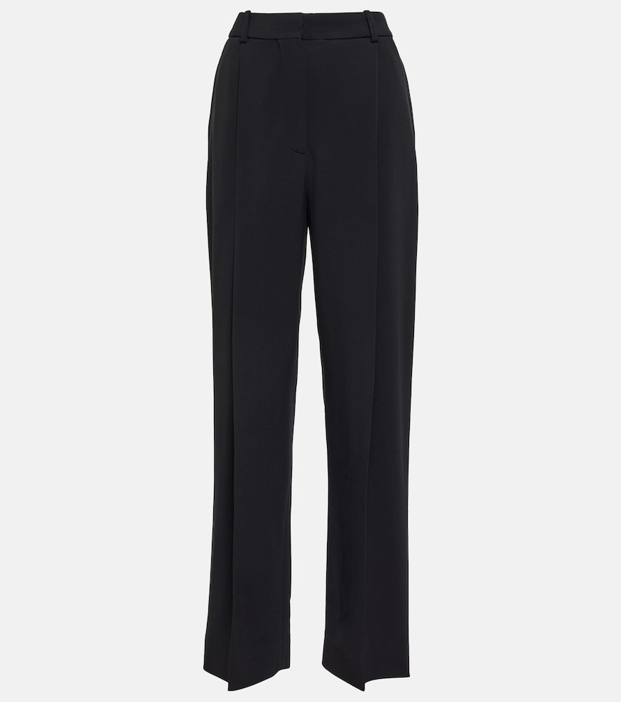 Pleated wide-leg pants