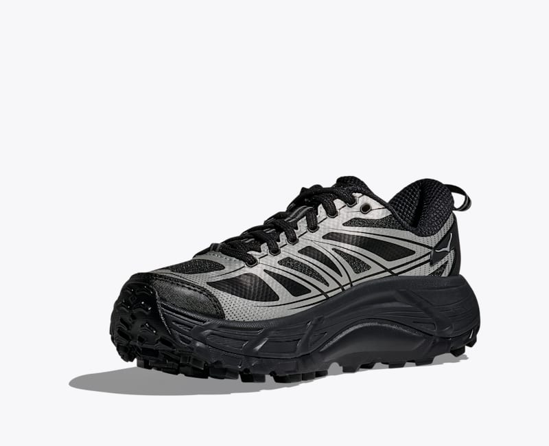HOKA Mafate Speed 2 Shoes in Black/Silver