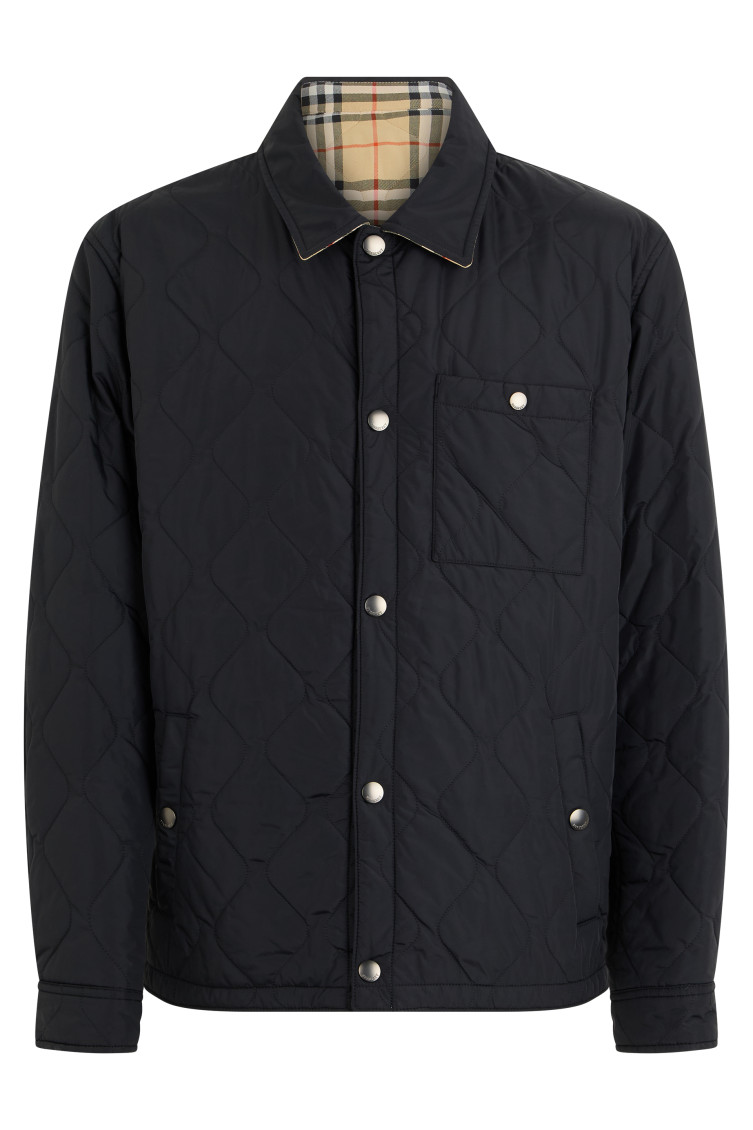 Dark Navy Quilted Jacket