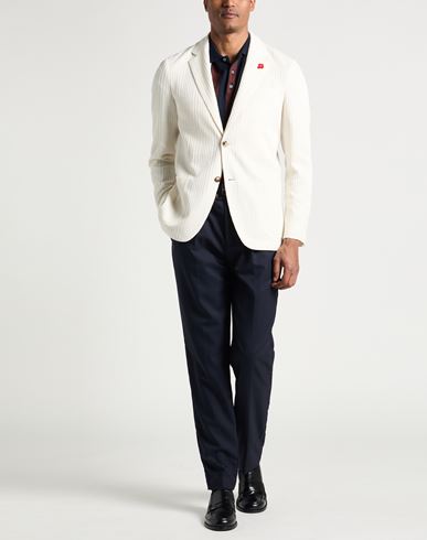 Man Blazer Ivory Size 36 Linen, Viscose, Polyamide