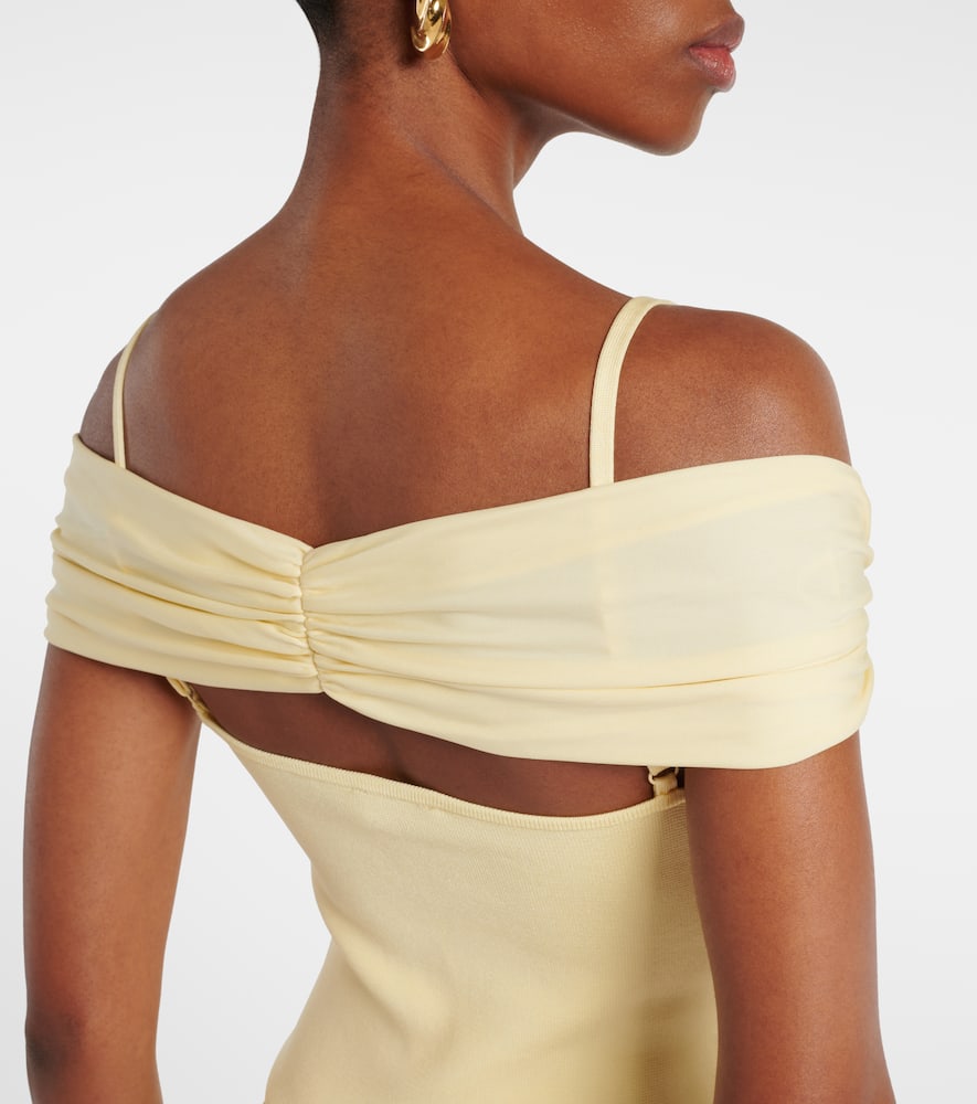 Amarantha draped jersey maxi dress