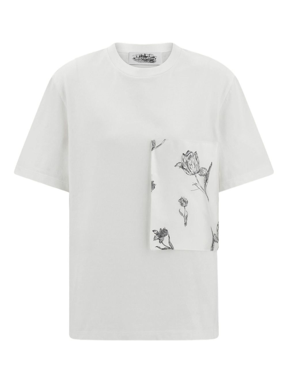 Pocket-detail T-shirt - White