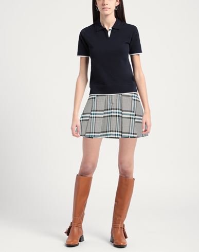 Woman Mini skirt Black Size 6 Polyester, Viscose, Elastane