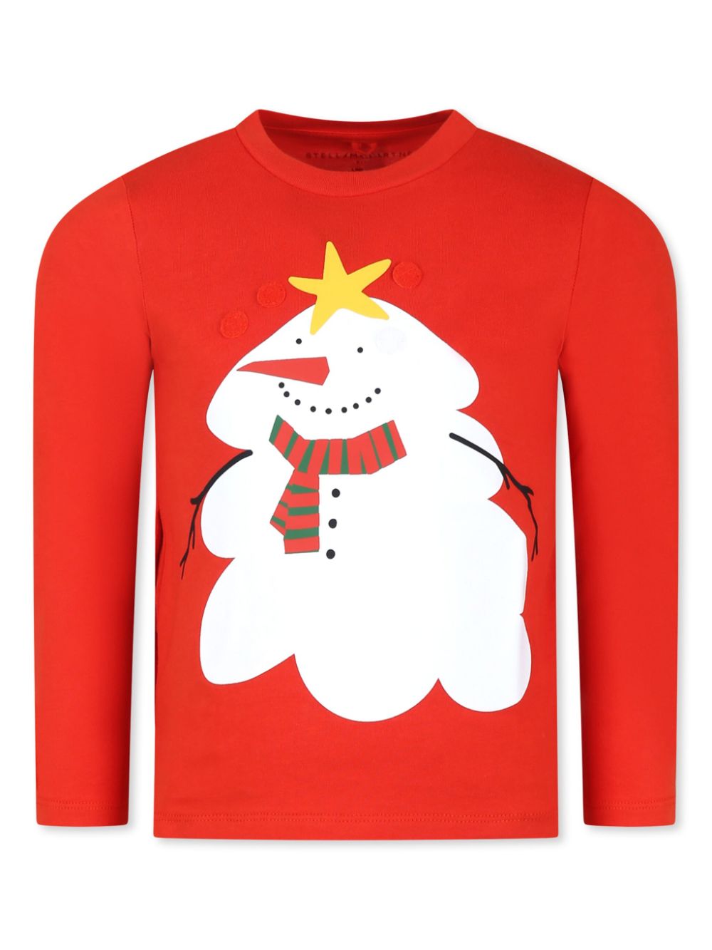 Graphic-stamped t-shirt - Red