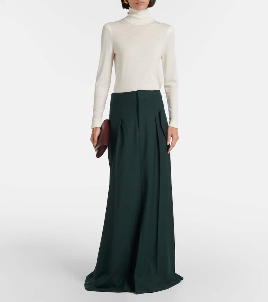 Asymmetric maxi skirt