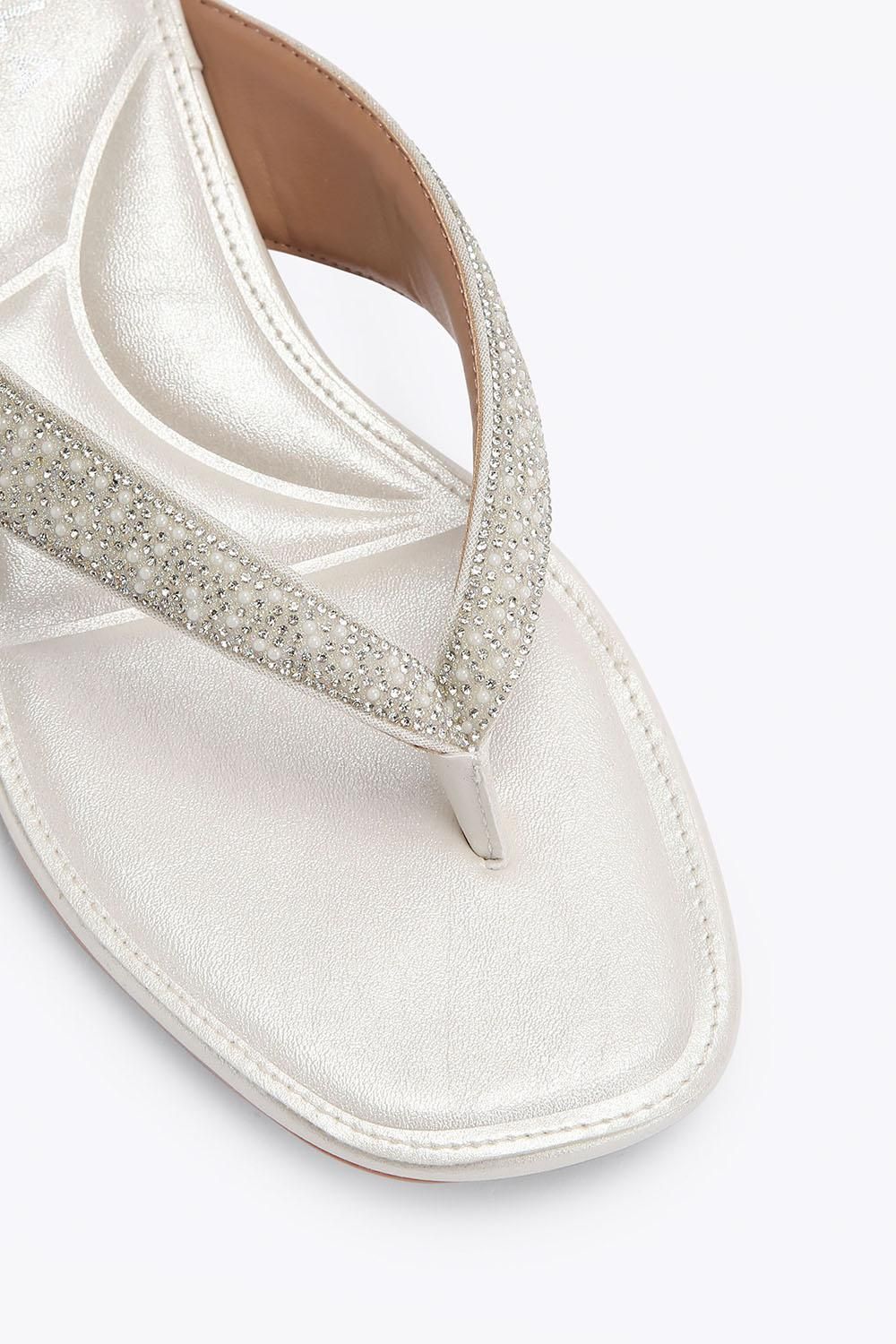 Carvela 'portici Sandal' Fabric Sandals In White