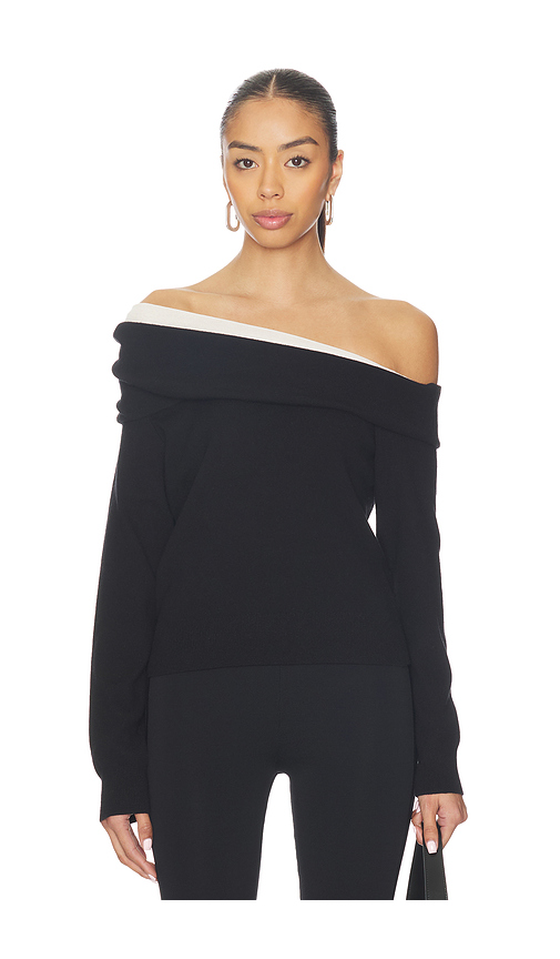 Line & Dot Ysa Sweater in Black. L. Also in M