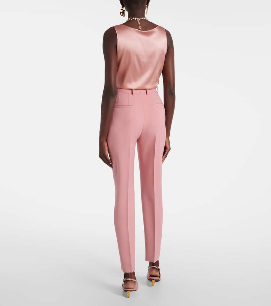 Virgin wool slim pants