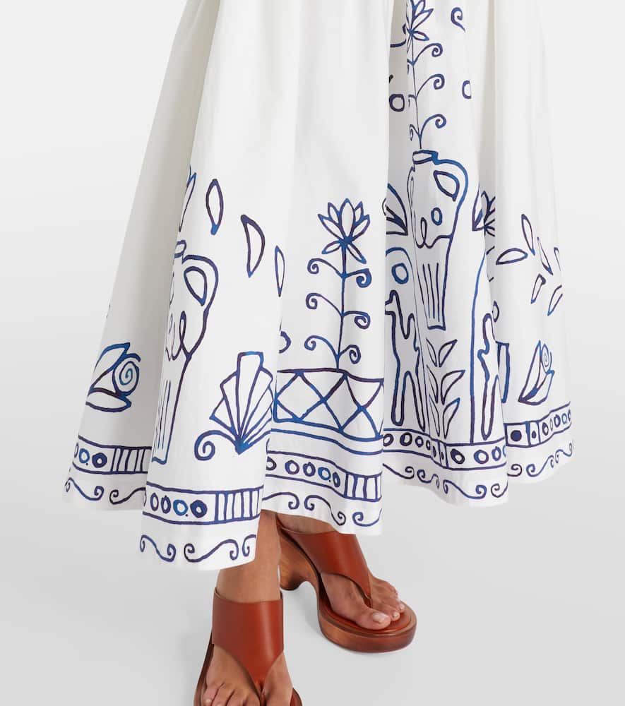 Alémais x LRNCE Leela printed cotton maxi skirt