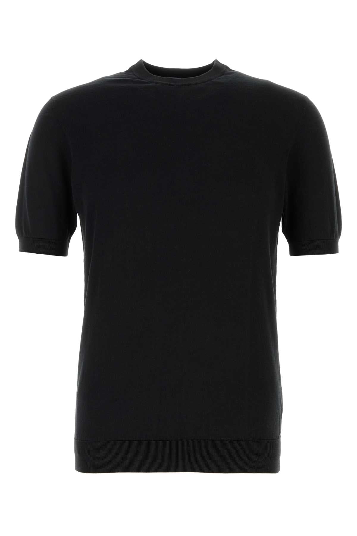 100% Cotton Sweater — Black