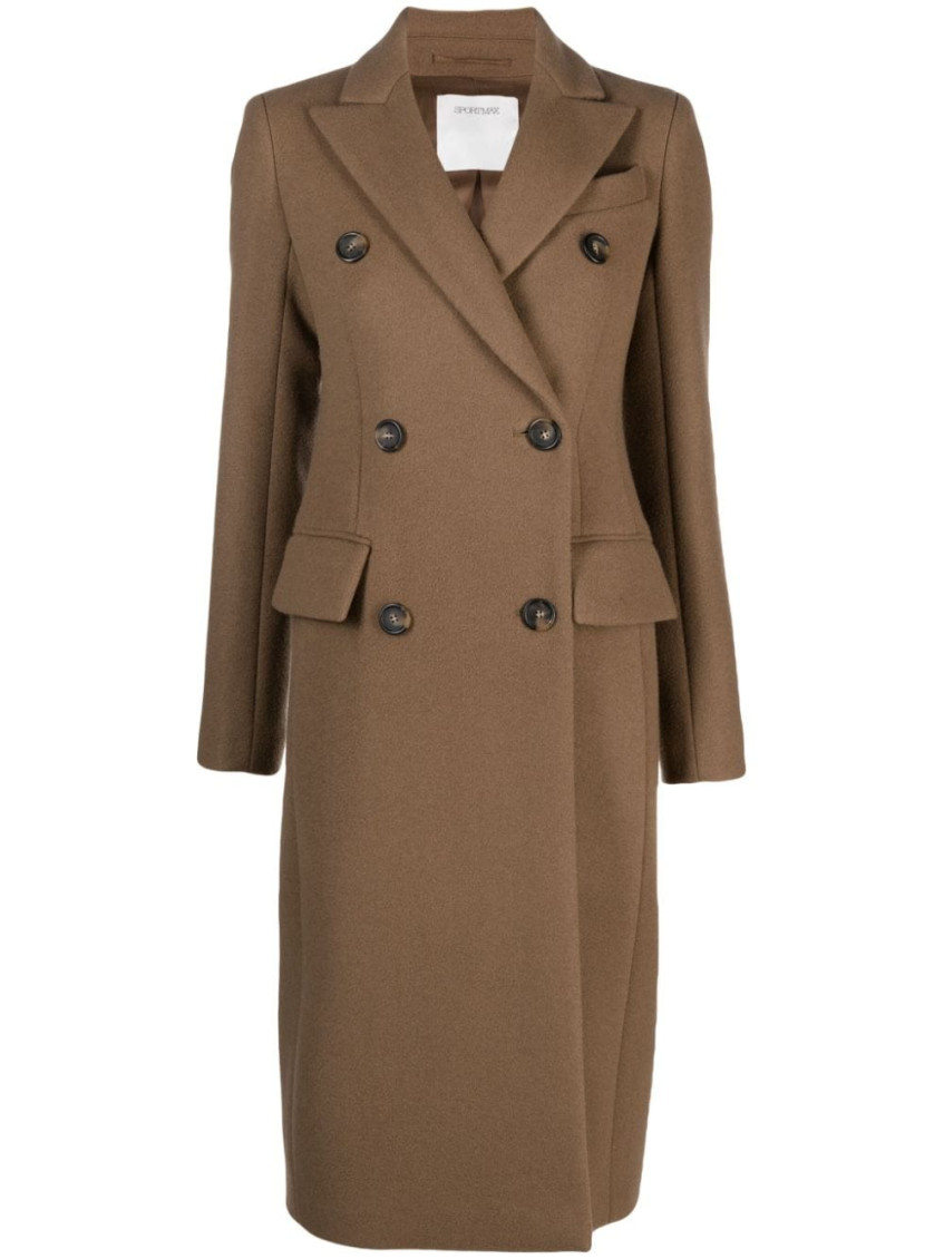 Double-breasted Long-sleeved Coat