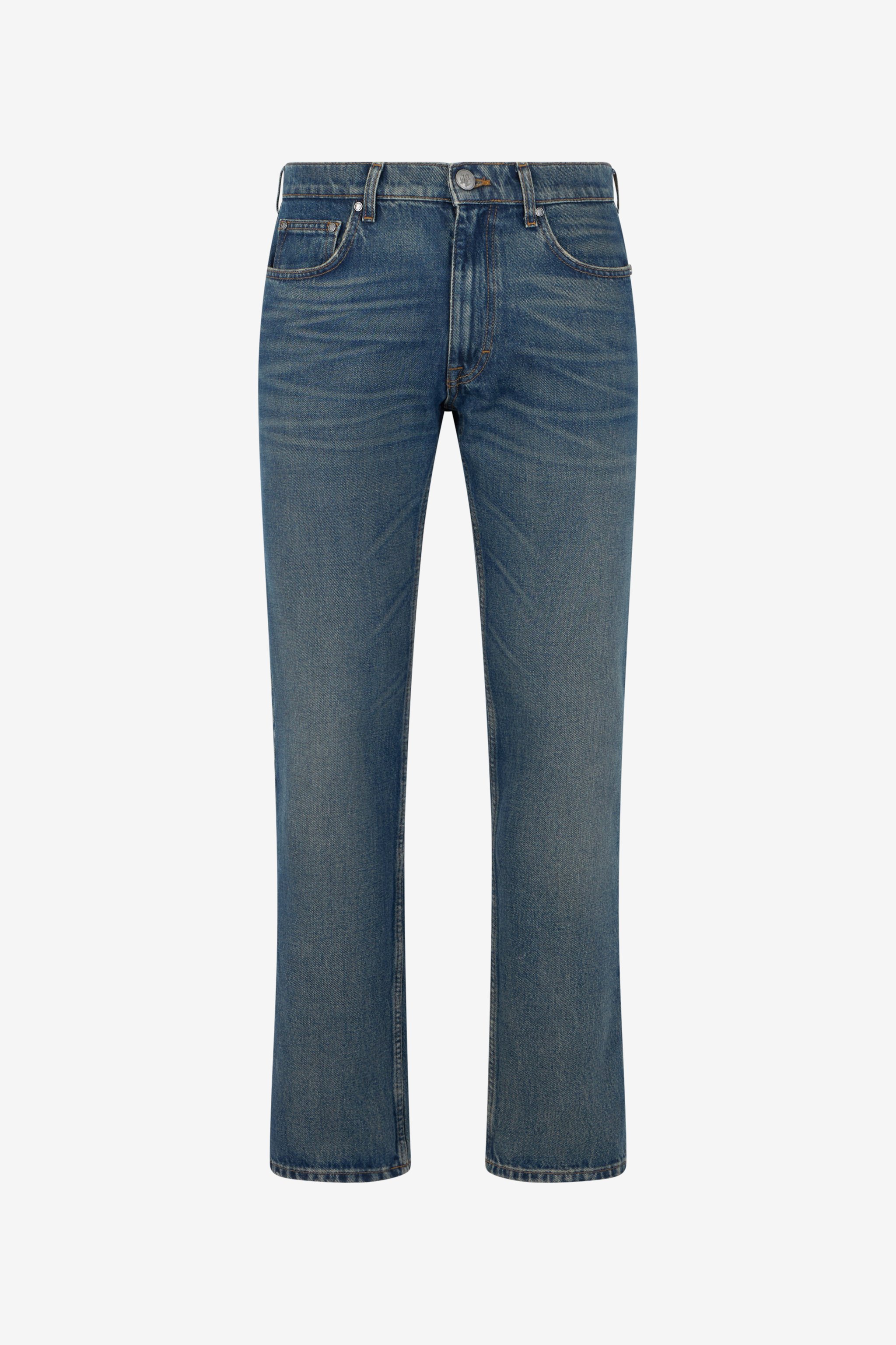 Blue Jeans With Monogram Rc
