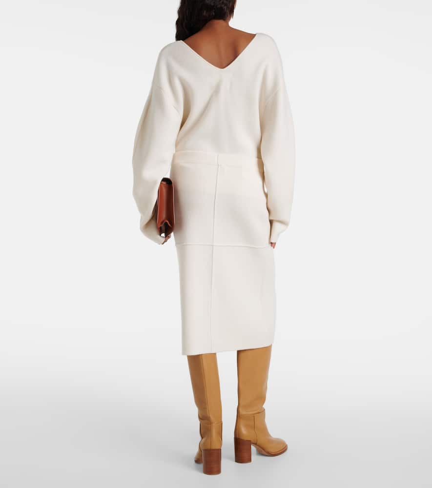 Jenna cashmere midi skirt