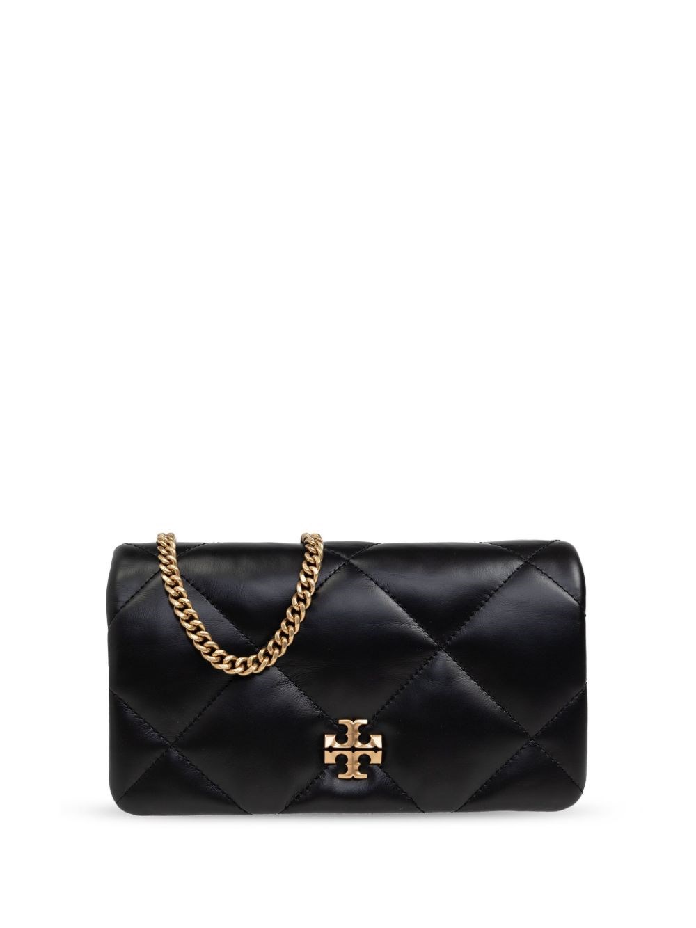 Black Leather Kira Clutch