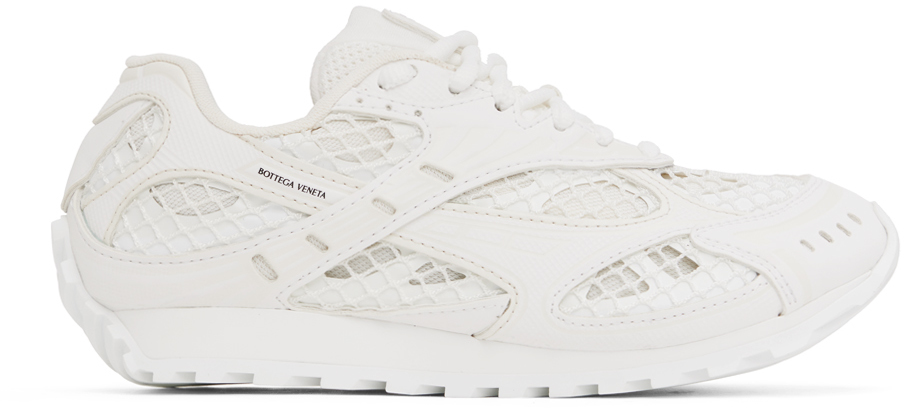 Bottega Veneta White & Off-White Orbit Sneakers