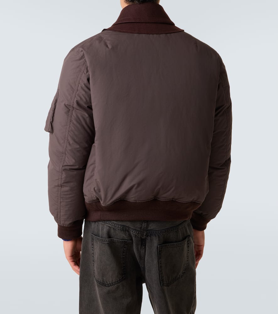 Wool puffer jacket