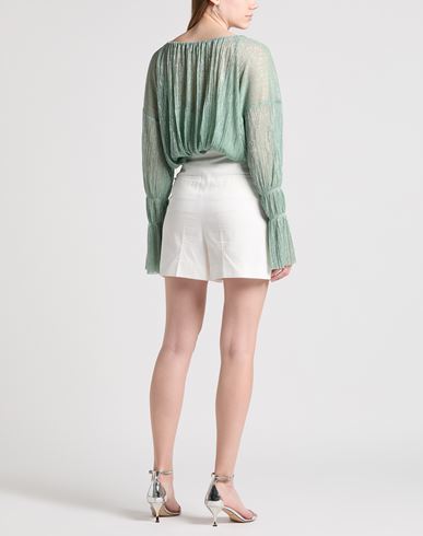 Woman Top Light green Size 4 Polyester