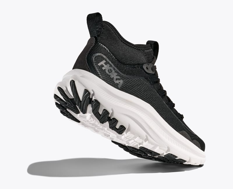 HOKA Women's Kawana Mid Shoes in Black/White