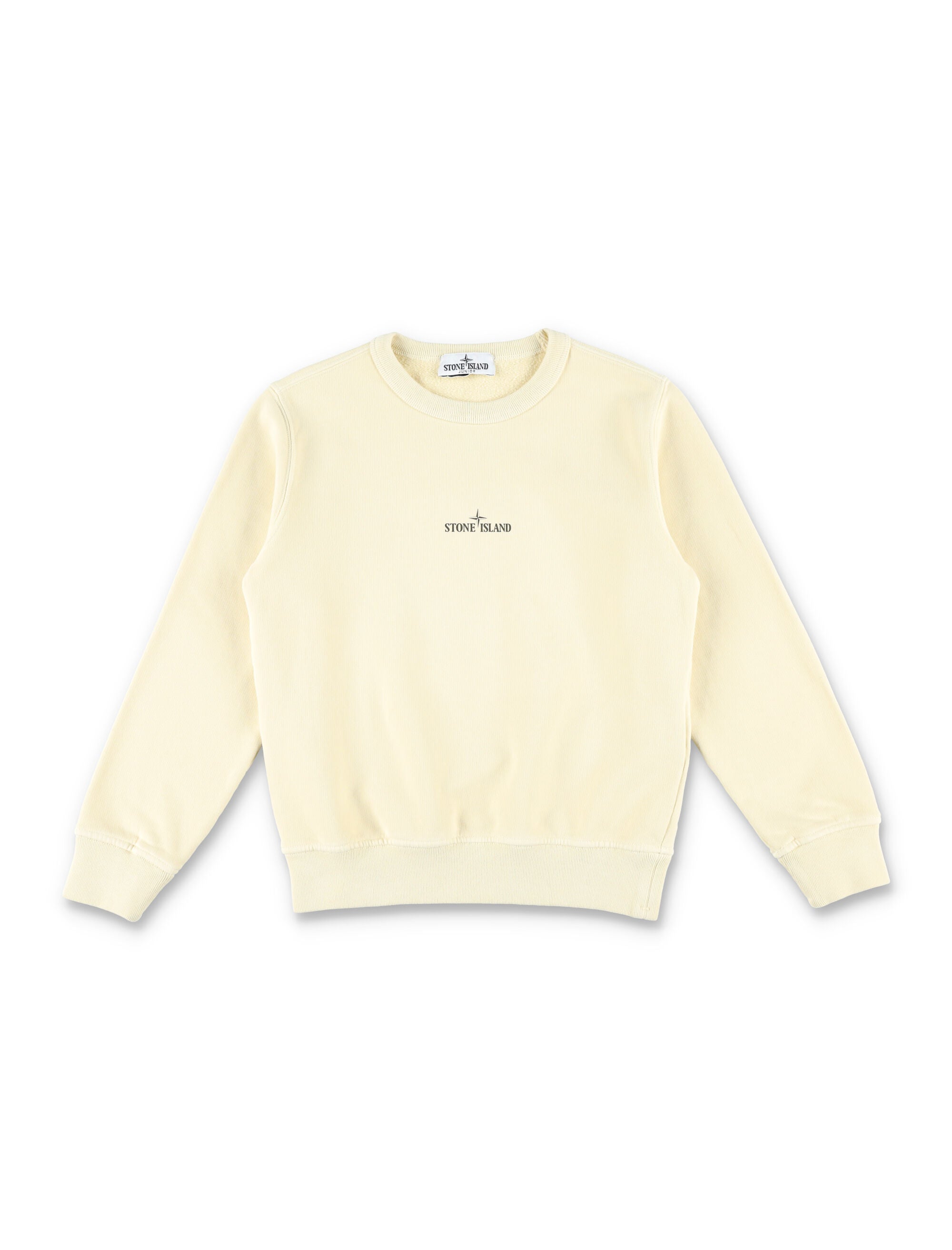 Junior Boy Cotton Compass Sweatshirt with Front Lettering Logo