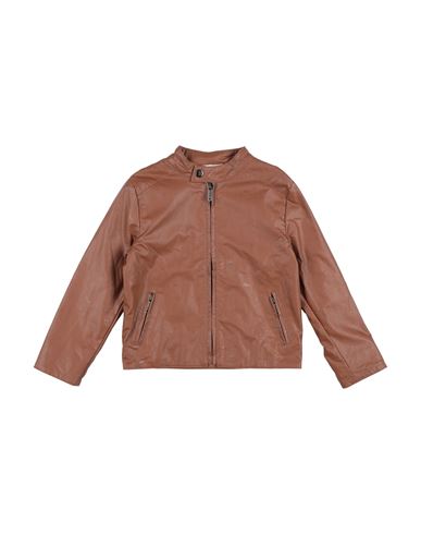 Kid Boy Jacket Brown Size 14 Polyurethane