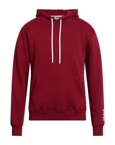 Man Sweatshirt Burgundy Size M Cotton, Polyester