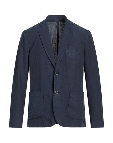 Man Blazer Navy Size L Linen