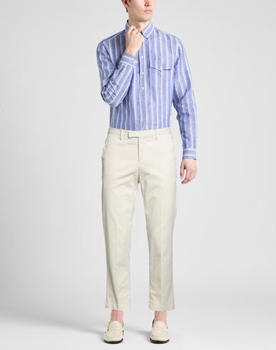 Man Pants Beige Size 32 Cotton, Elastane