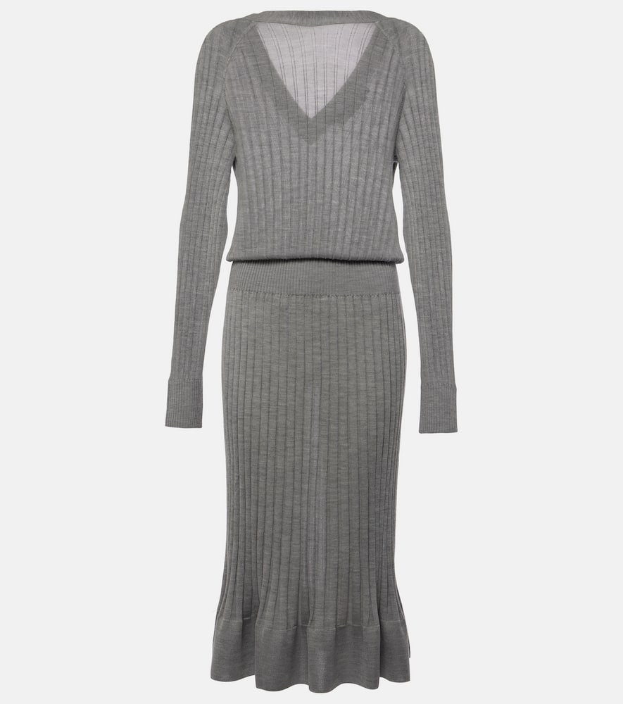 Eden wool-blend midi dress