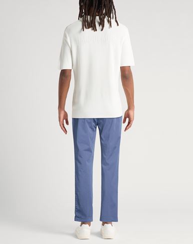Man Pants Navy Size 28 Cotton, Elastane