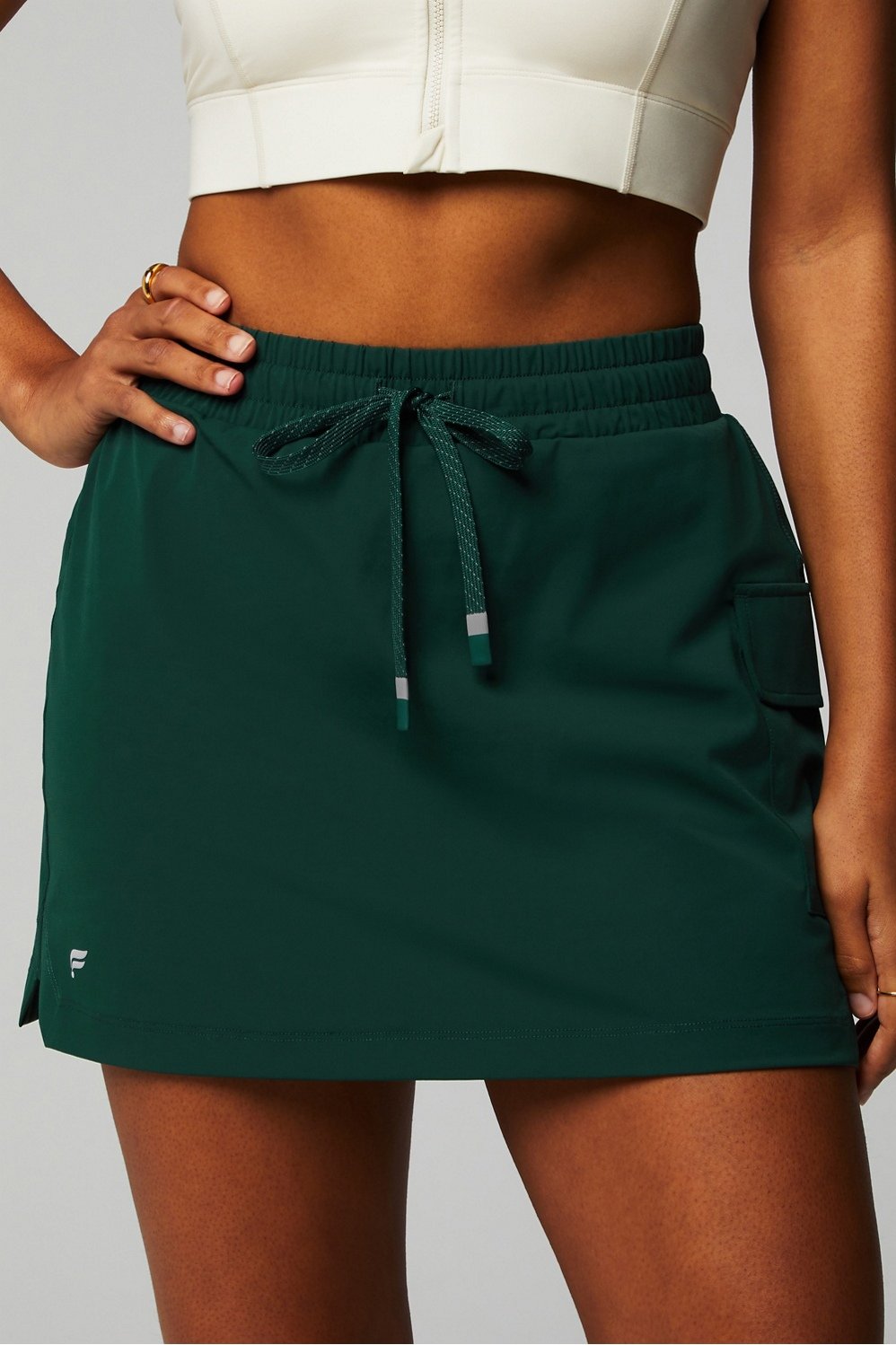 Fabletics Women's One Cargo Skirt Green Plus 3X
