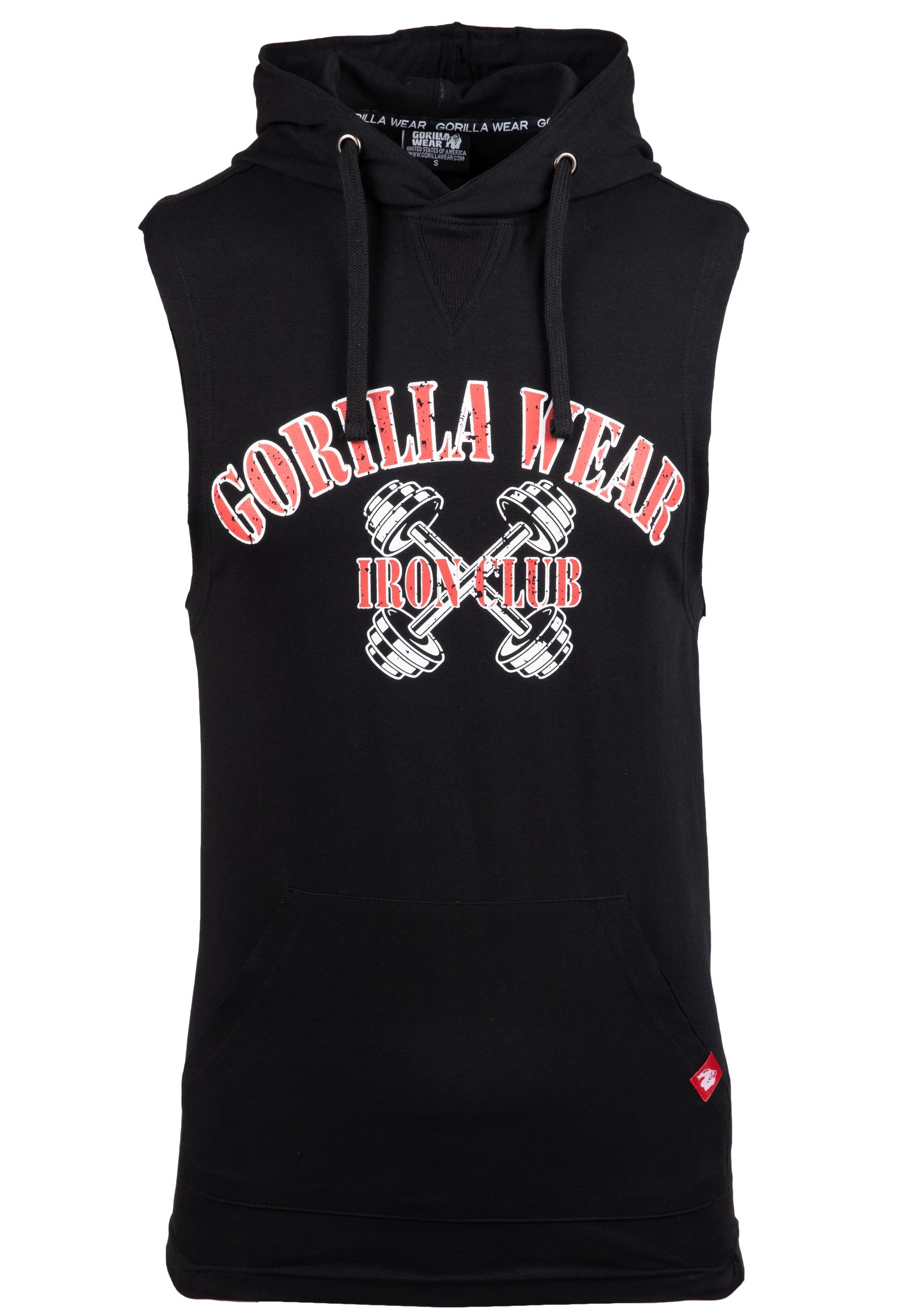 Chico Sleeveless Hooded T-Shirt - Black