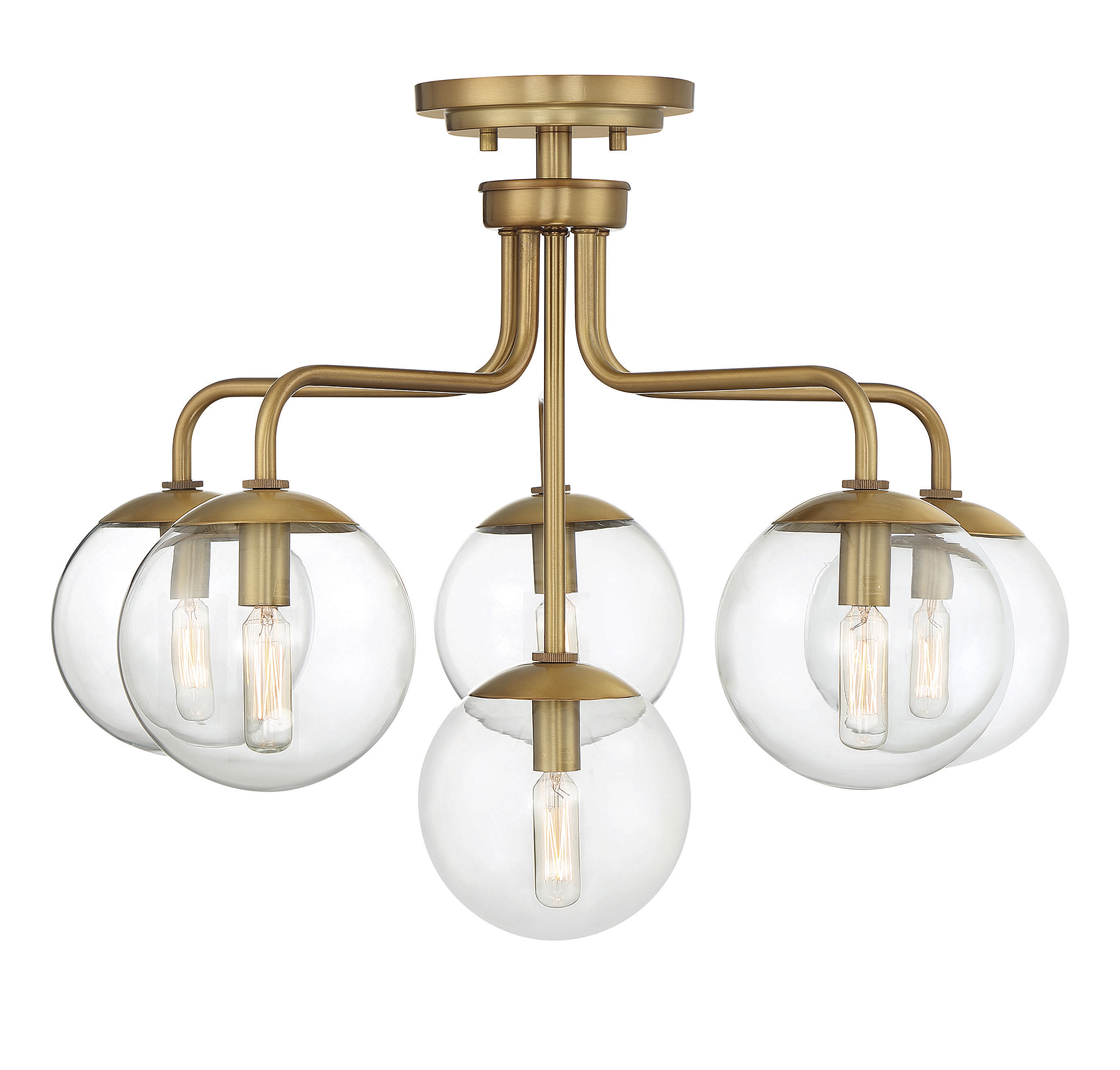 Marco 6-Light Ceiling Light in Warm Bra