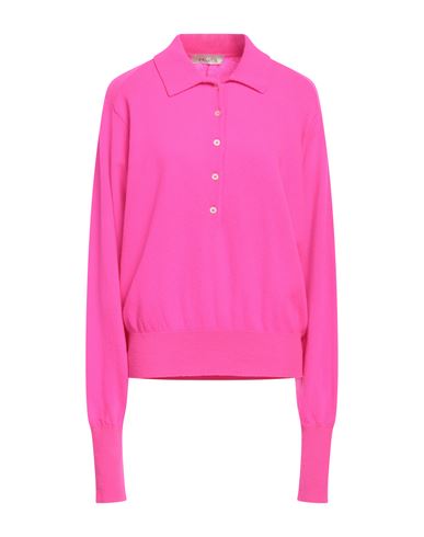 Laneus Woman Sweater Fuchsia Size 2 Merino Wool