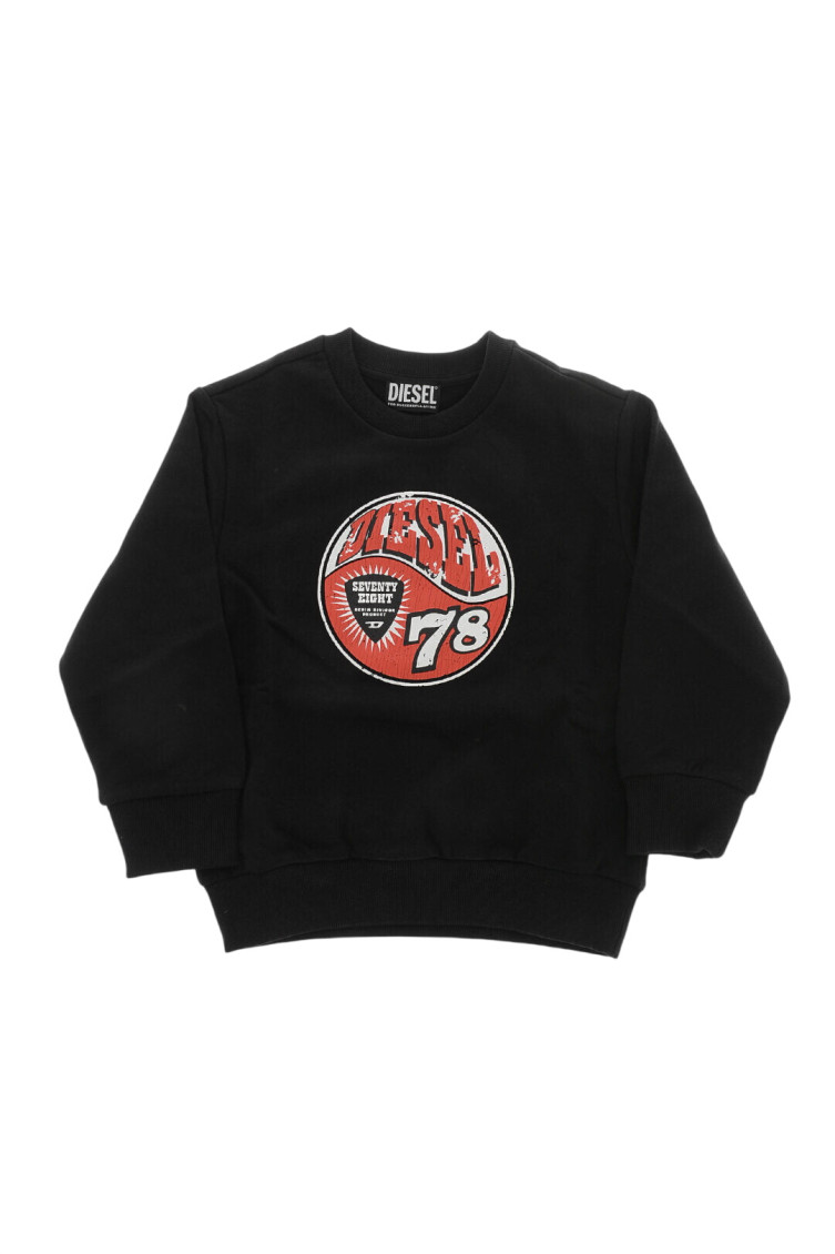 Kids Black Logo Sweatshirts 1