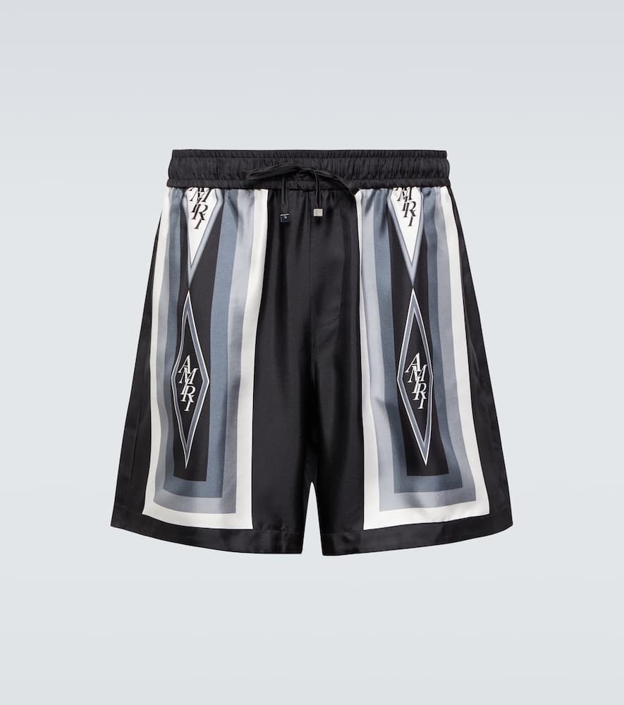 Diamond silk shorts