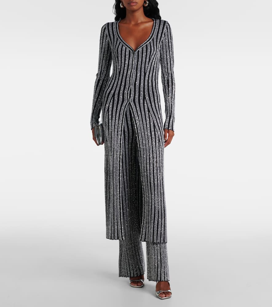 Lamé midi dress