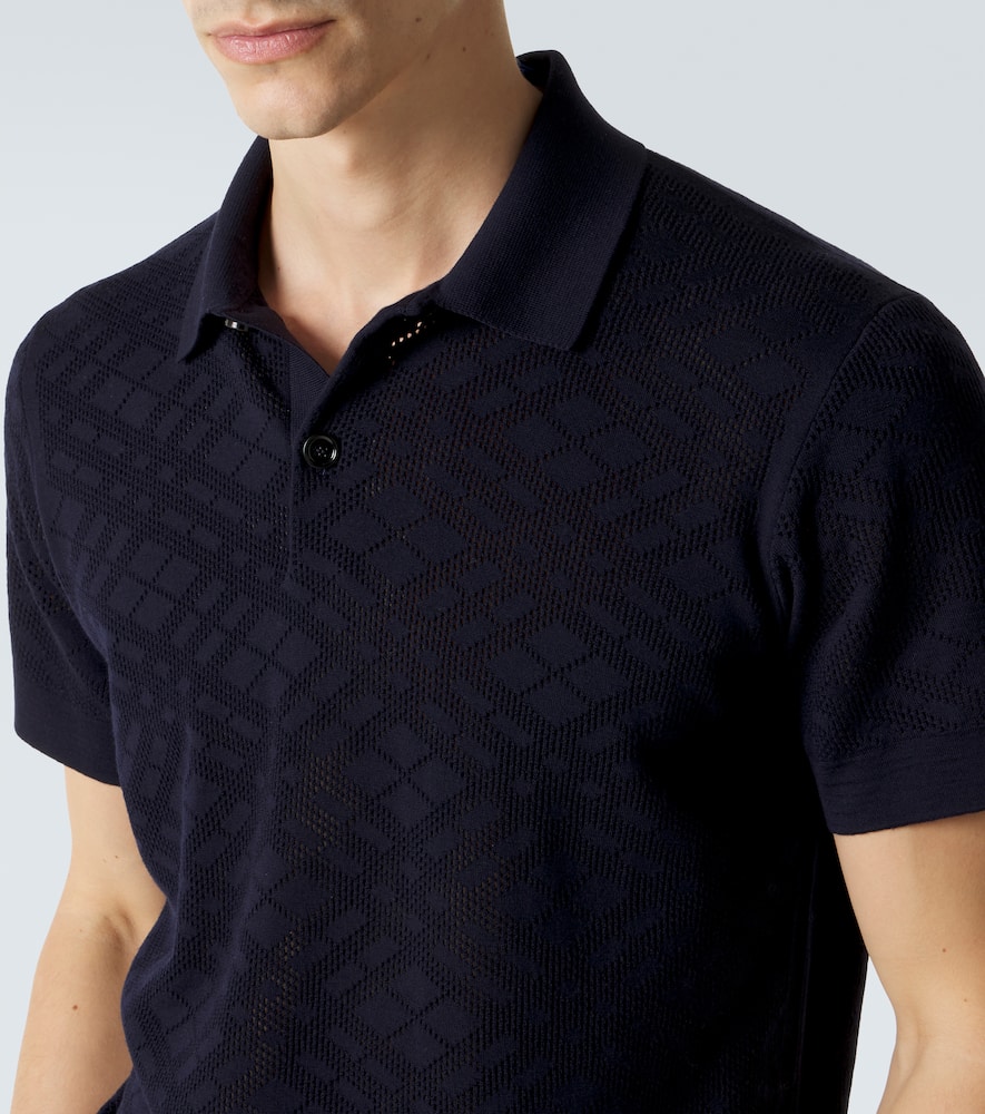 Wool polo shirt
