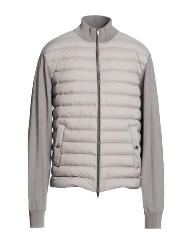 Man Puffer Light grey Size 46 Virgin Wool, Silk, Polyamide