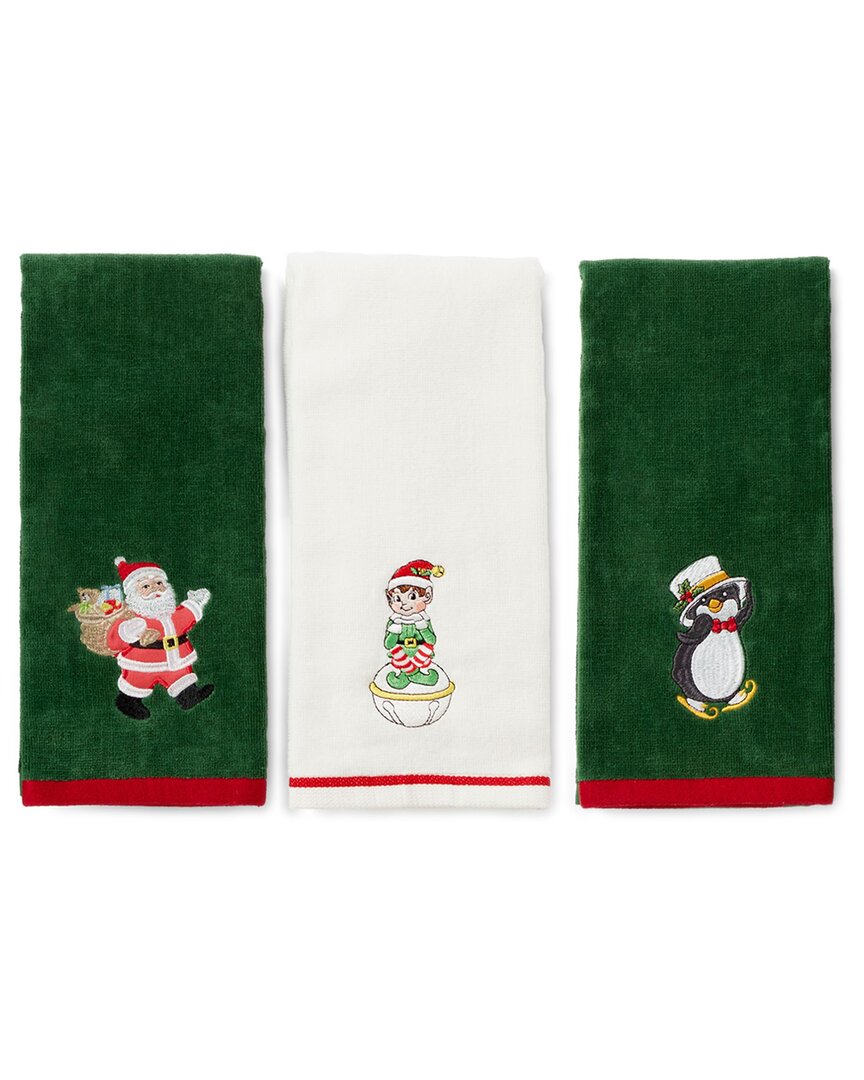 3pc Holiday Elf, Santa & Penguin Kitchen Towels
