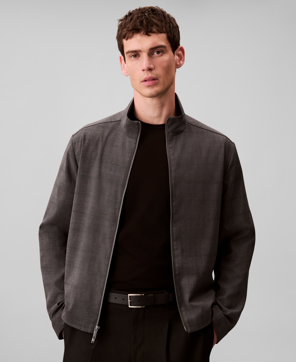 Men's Yarn-Dyed Zip Jacket - Charcoal Heather