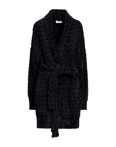 Woman Coat Midnight blue Size M Viscose, Polyamide, Lambskin