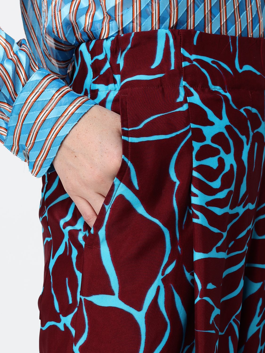 Pants Woman color Burgundy