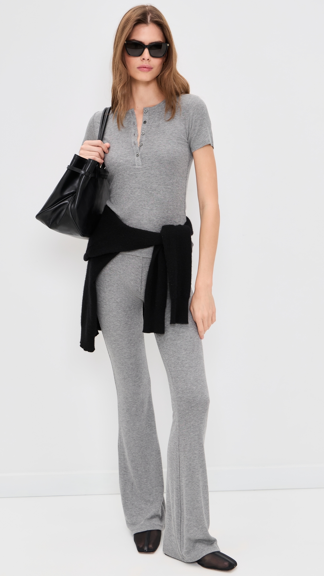 Knit Pants Medium Heather Grey