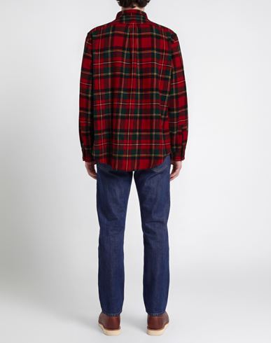 Man Shirt Red Size M Wool