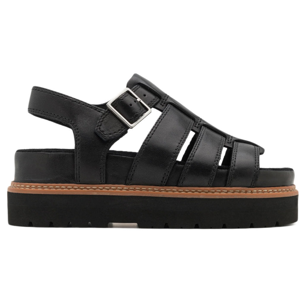 Clarks Orianna Twist Leather Women's Platform Slingback Sandals