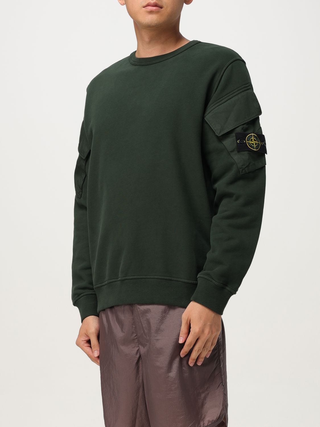 Sweatshirt Men color Green