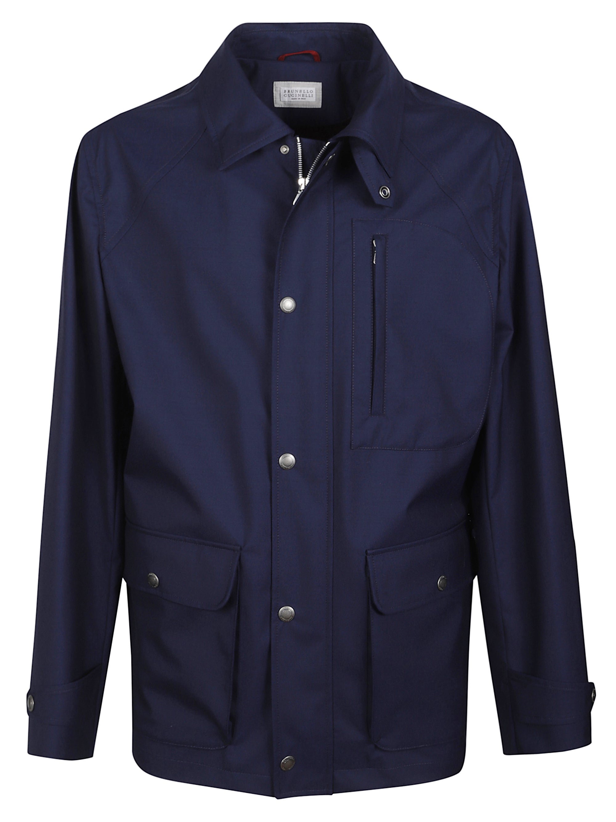 Technical Cotton Gabardine Field Jacket for Men