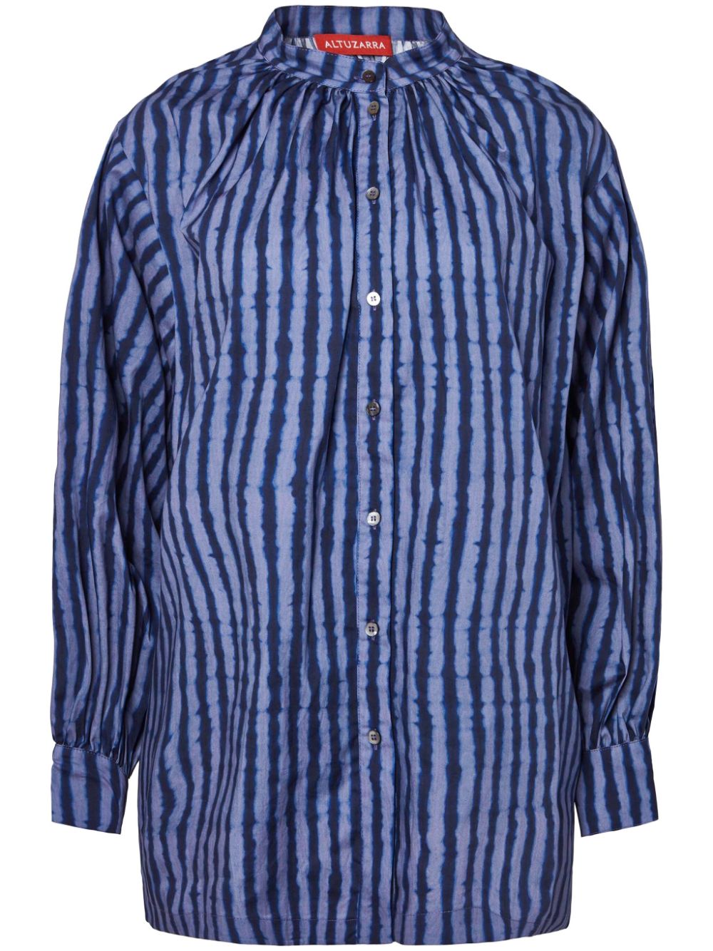 Teresa striped cotton shirt - Blue