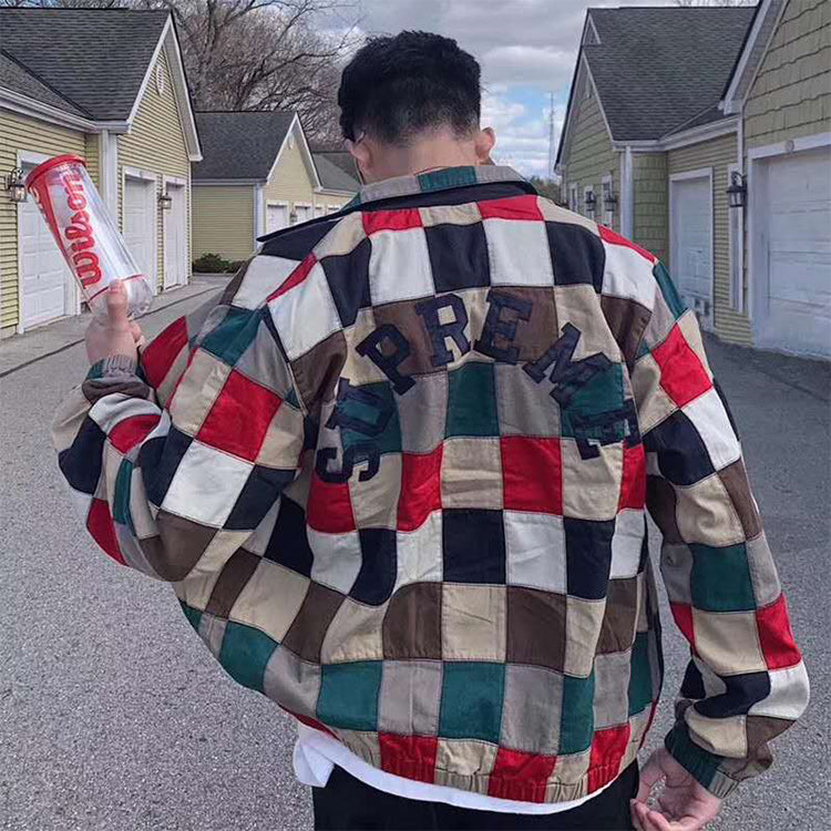 Patchwork Harrington Jacket 'Multi-Color'