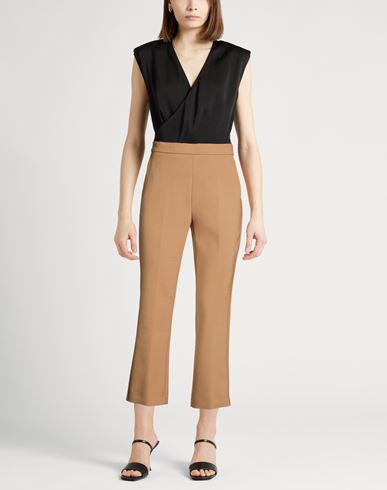 Woman Pants Camel Size 0 Virgin Wool, Elastane